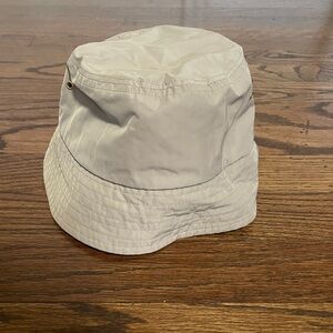 Tan colored bucket hat